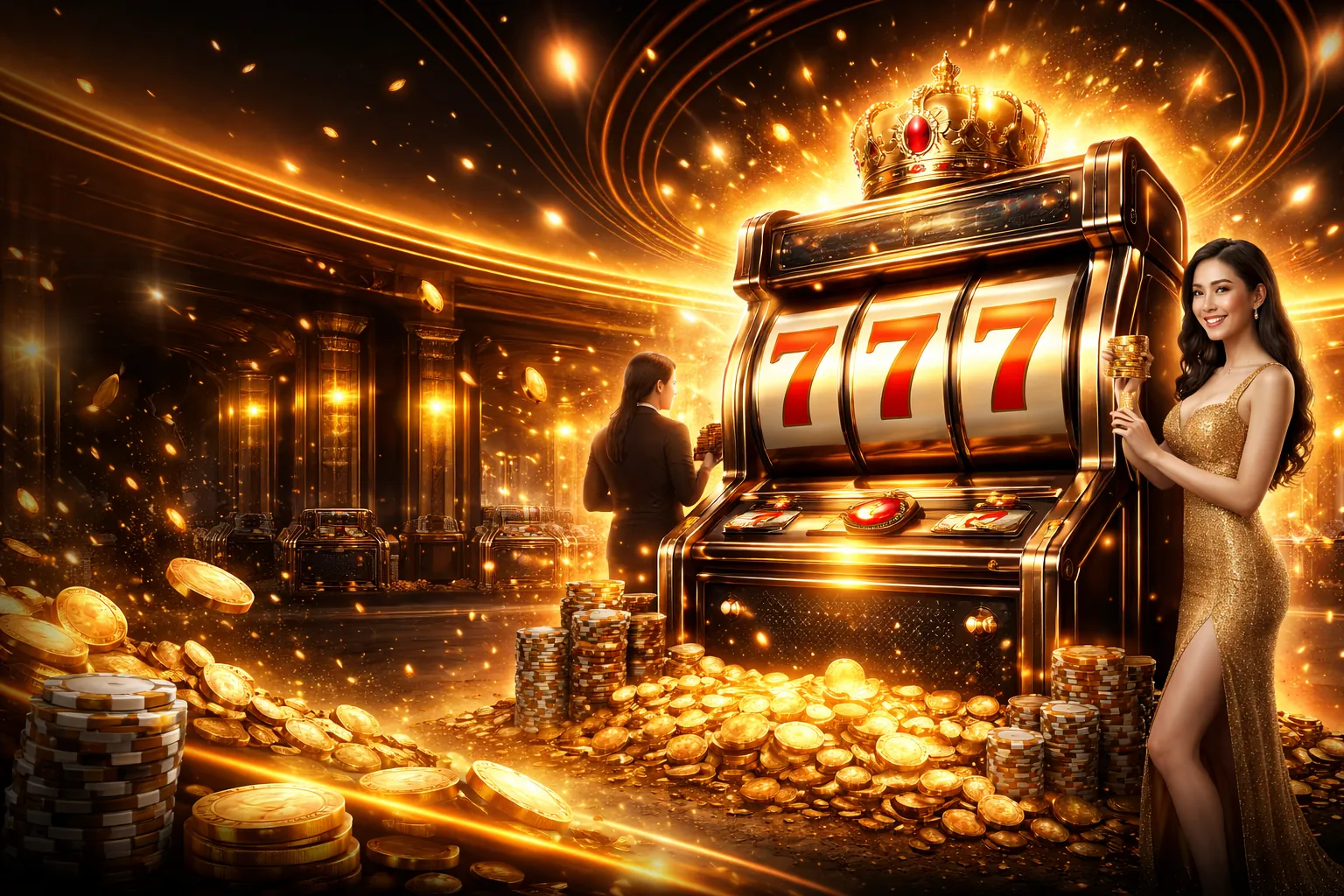 Hình ảnh Quay Hũ (Slot) hấp dẫn tại Sòng Bạc Di Động Việt Nam